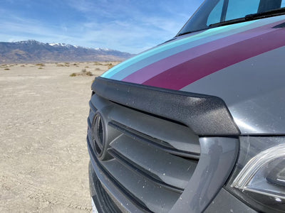 Terrawagen Aero Hood Spoiler for Tiffin Open Trail - installed - close up picture
