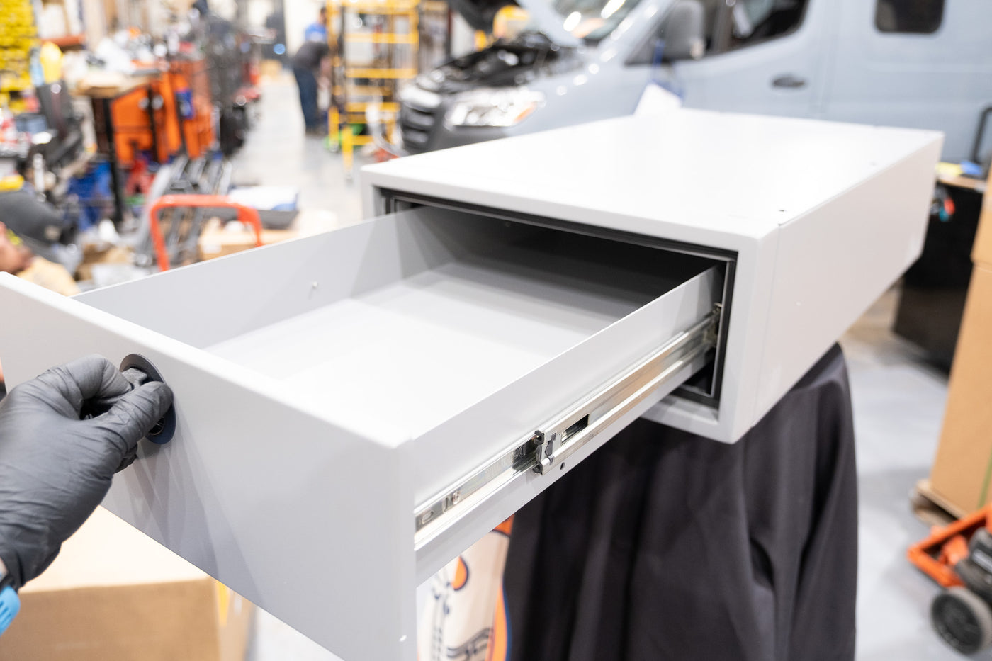 Winnebago Ekko Between The Bed Nightstand Drawer by Van Wife Components