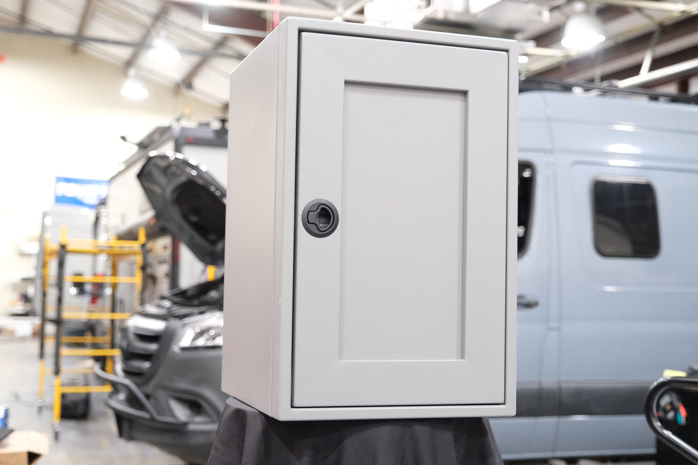 Winnebago Ekko Sprinter 23B Right of Microwave Cabinet by Van Wife Components
