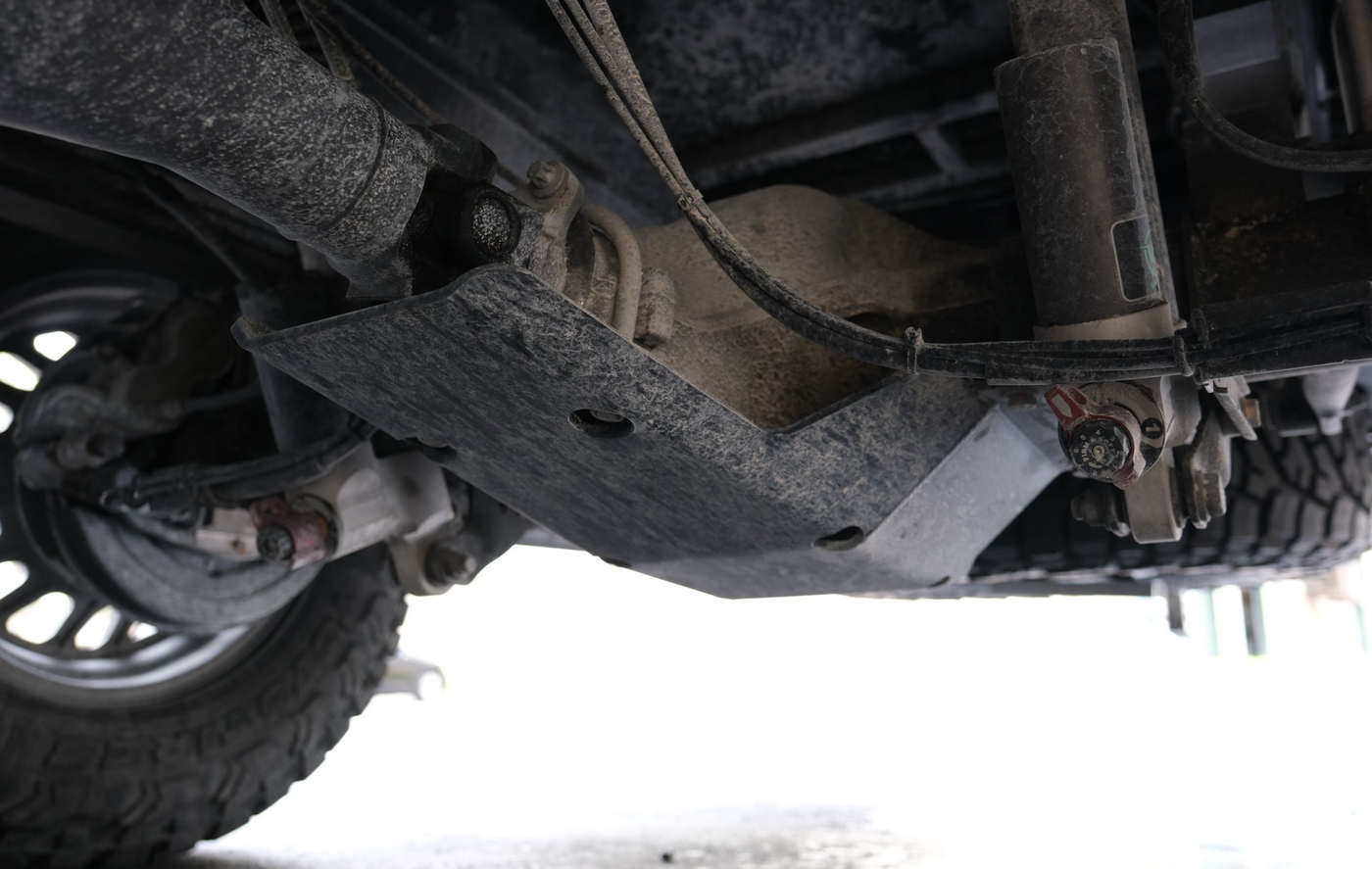 Van Compass Differential Skid Plate for Tiffin Open Trail - installed