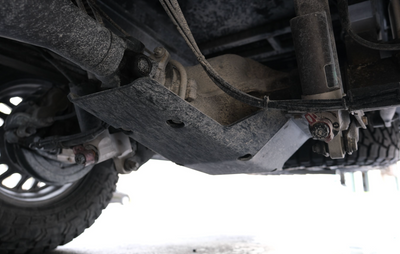 Van Compass Differential Skid Plate for Tiffin Open Trail - installed