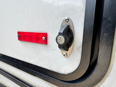 Winnebago Ekko Door Latch Lock Security Plate by FreedomVanGo