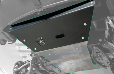 Van Compass Engine Skid Plate for Tiffin Open Trail - installed