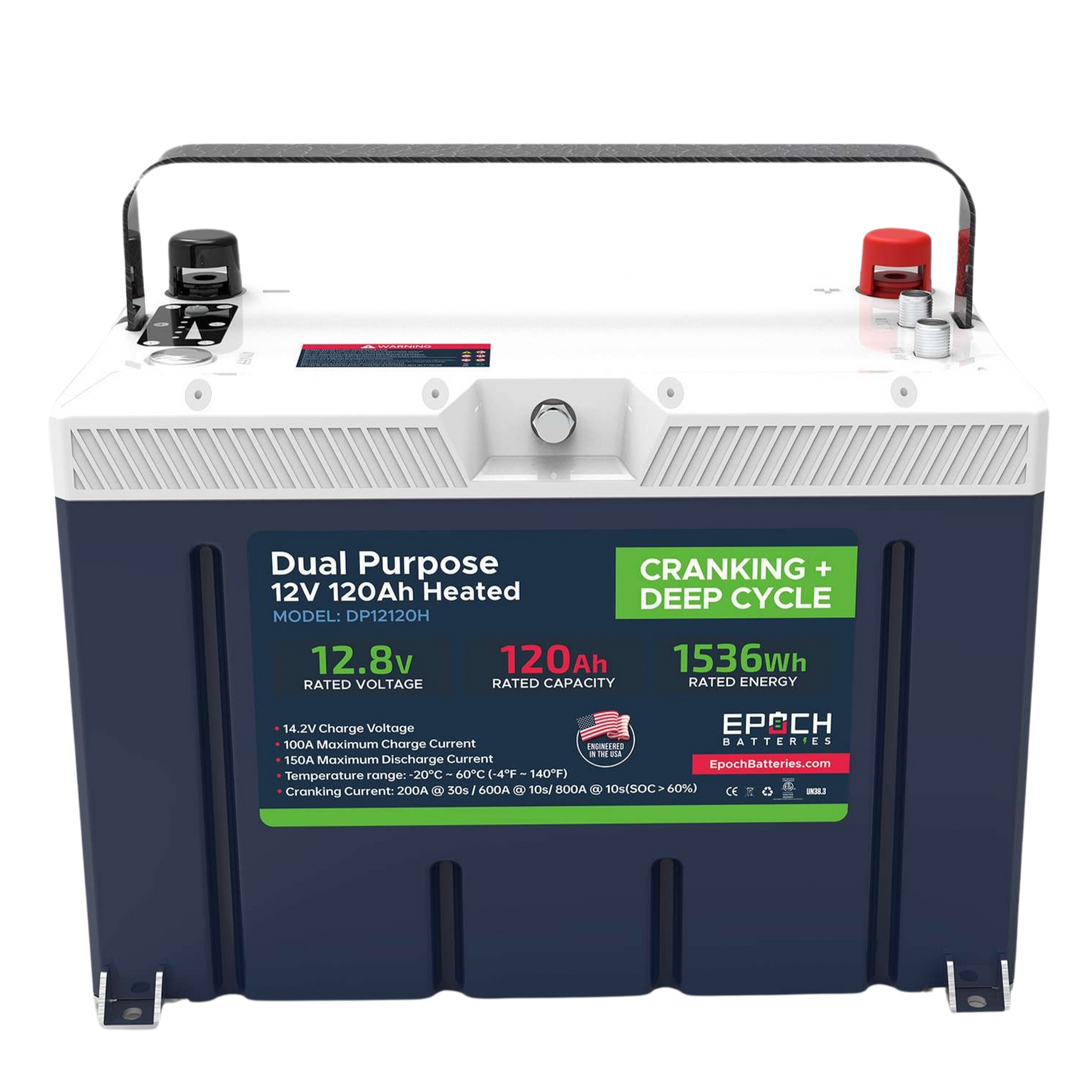 12V 120Ah Pro Series - LiFePO4 Cranking & Deep Cycle Lithium Battery ( –  FreedomVanGo