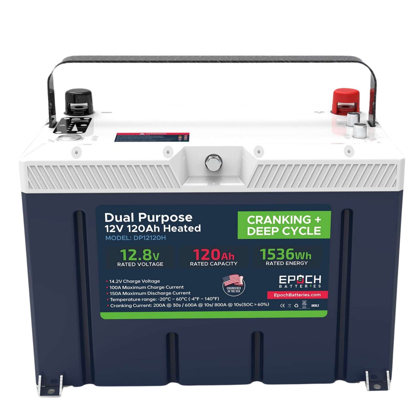 Epoch 12V 120Ah Cranking & Deep Cycle  Battery