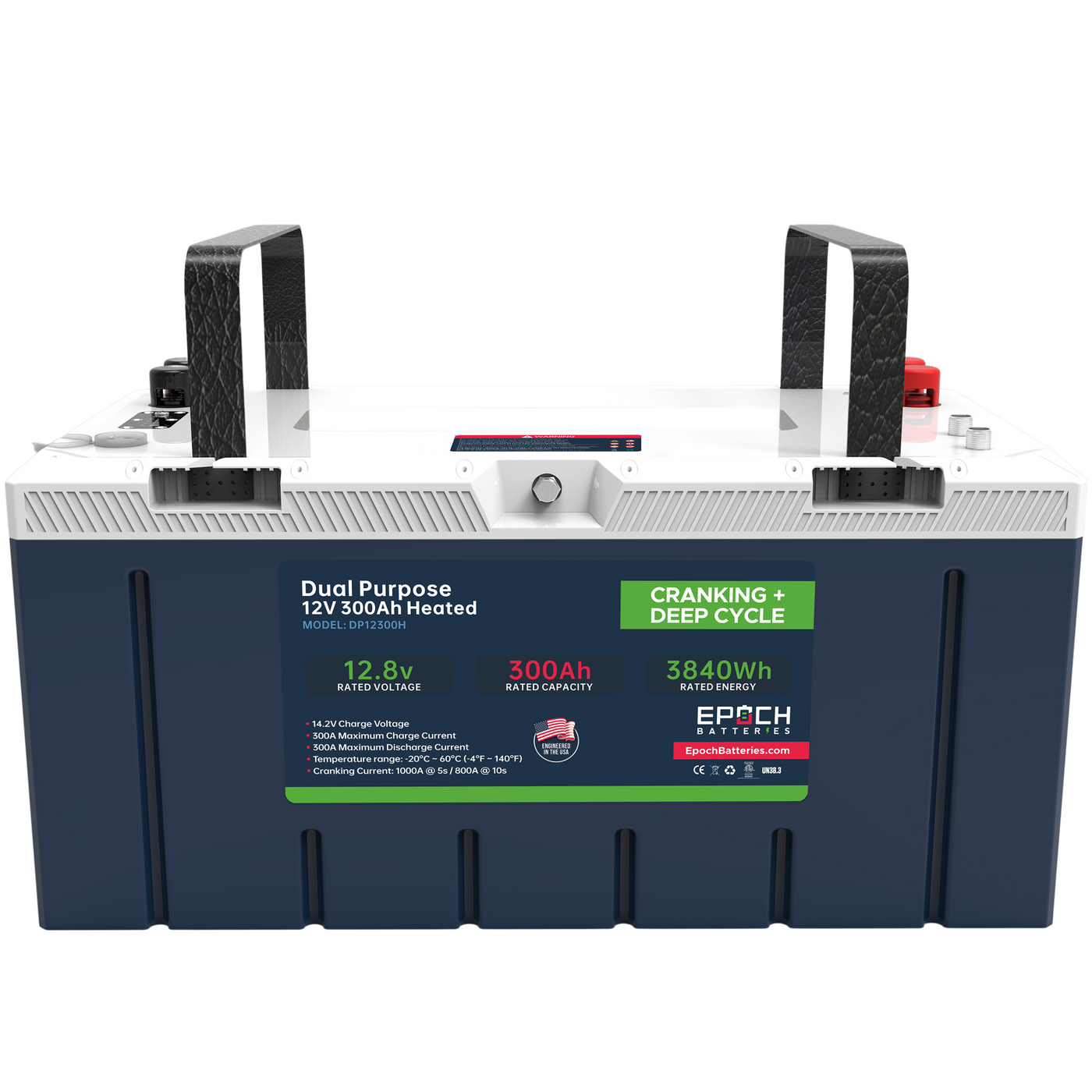 Epoch 12V 300Ah cranking & deep cycle battery