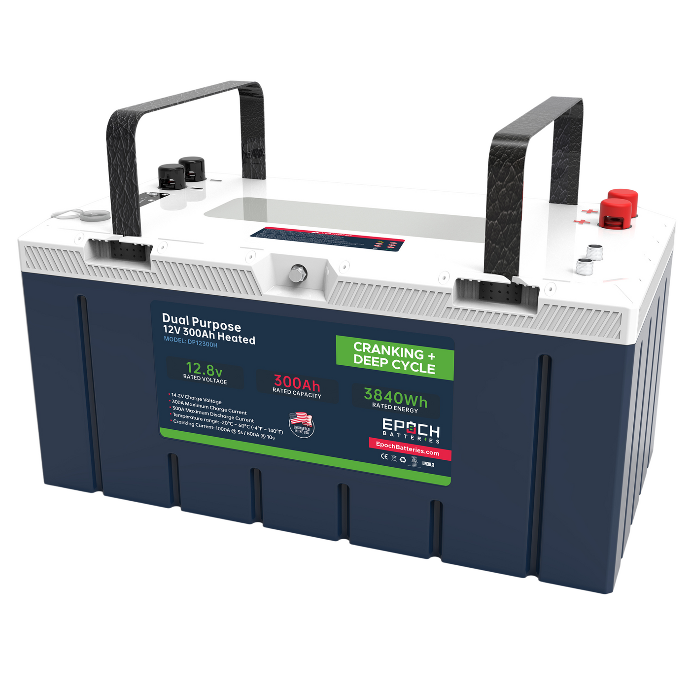 Epoch 12V 300Ah cranking & deep cycle battery