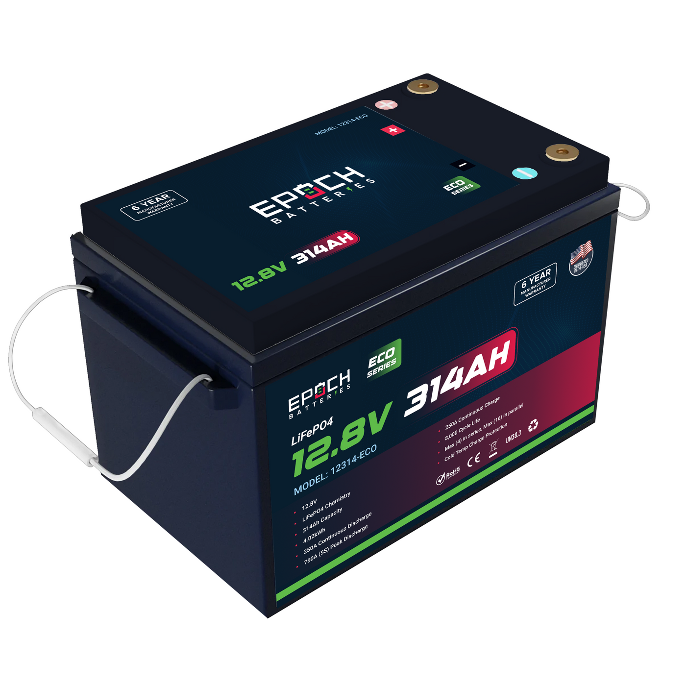 Epoch Eco Series 12.8V 314Ah Battery