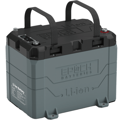 Epoch 12V 50Ah LiFePO4 Lithium Battery with Bluetooth, Heating & Waterproofing 