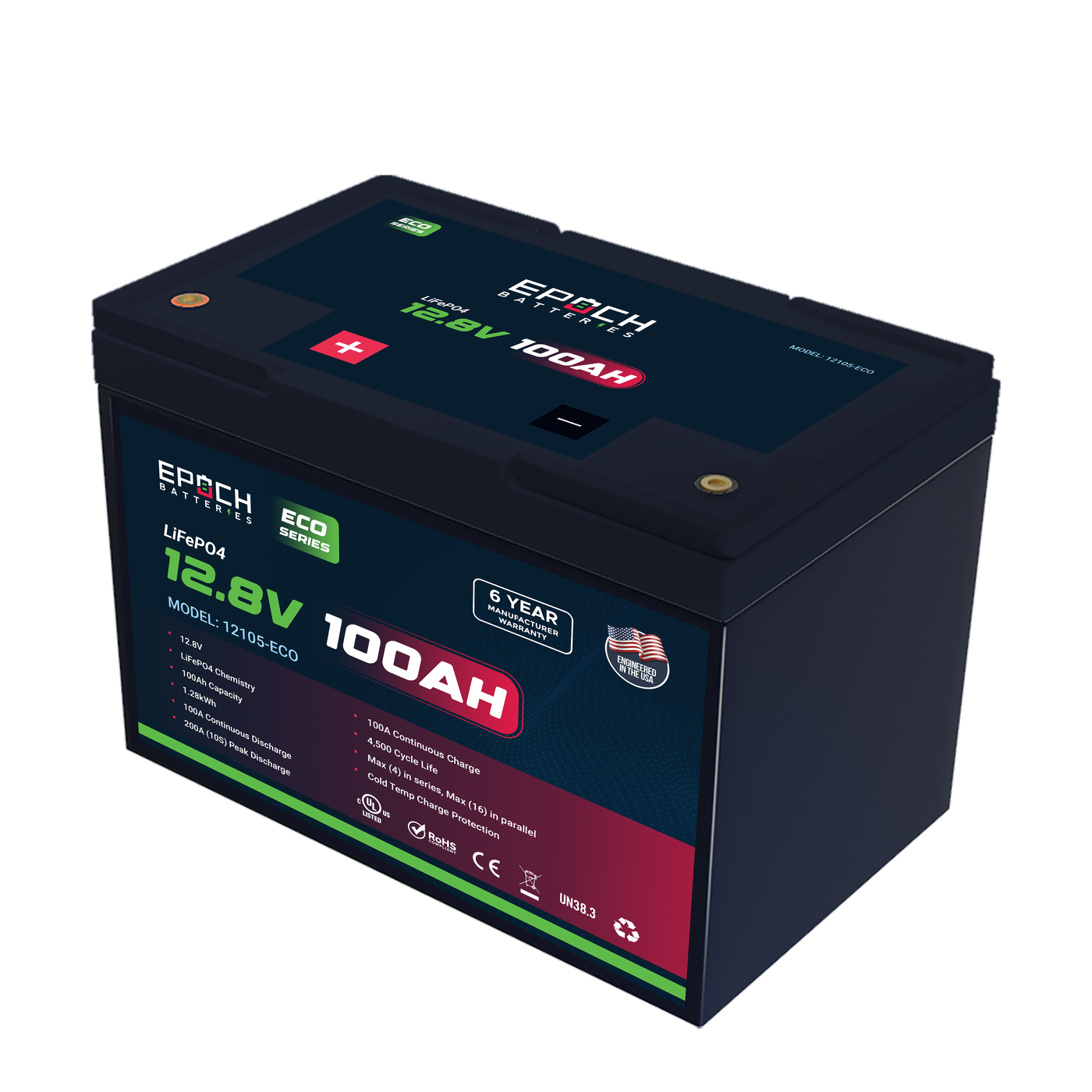 Epoch 12V 100Ah Eco Series Battery
