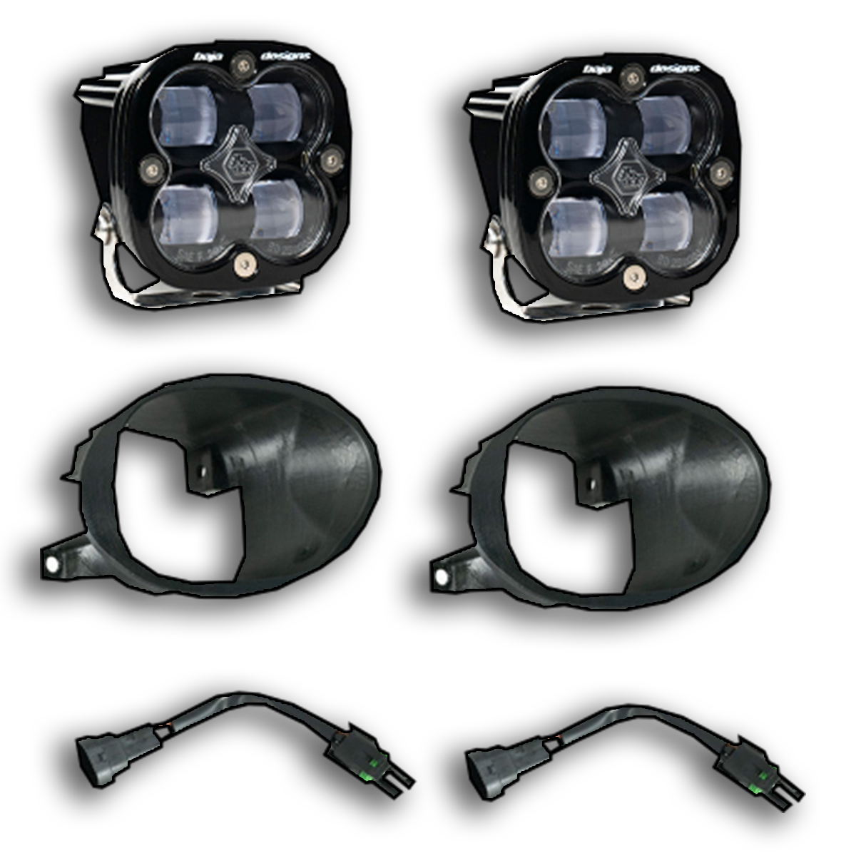Baja Designs Fog Pocket Light Kit for Tiffin Open Trail - color: clear