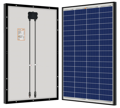 Mega 100 Watt Poly Solar Panel Black Frame by Rich Solar