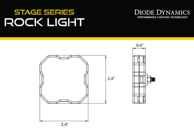 Stage Series RGBW LED Rock Light (4-pack) by Diode Dynamics