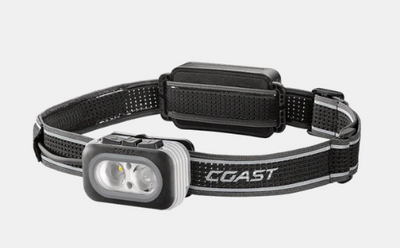 RL20R 1000 Lumen Rechargeable Dual Optic Tri-Color Headlamp w/Dimmer Control by Coast