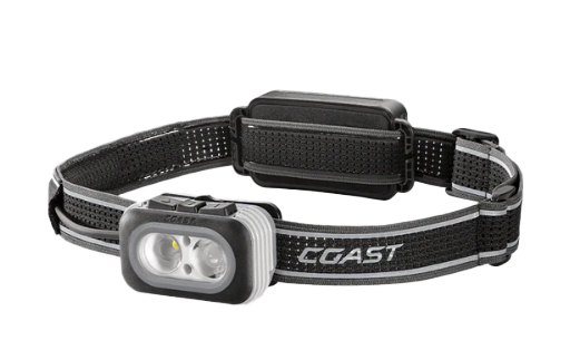 RL20R 1000 Lumen Rechargeable Dual Optic Tri-Color Headlamp w/Dimmer Control by Coast