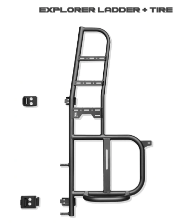 Explorer Ladder + Tire Carrier - Sprinter VS30 (2019-Present) by Owl Vans