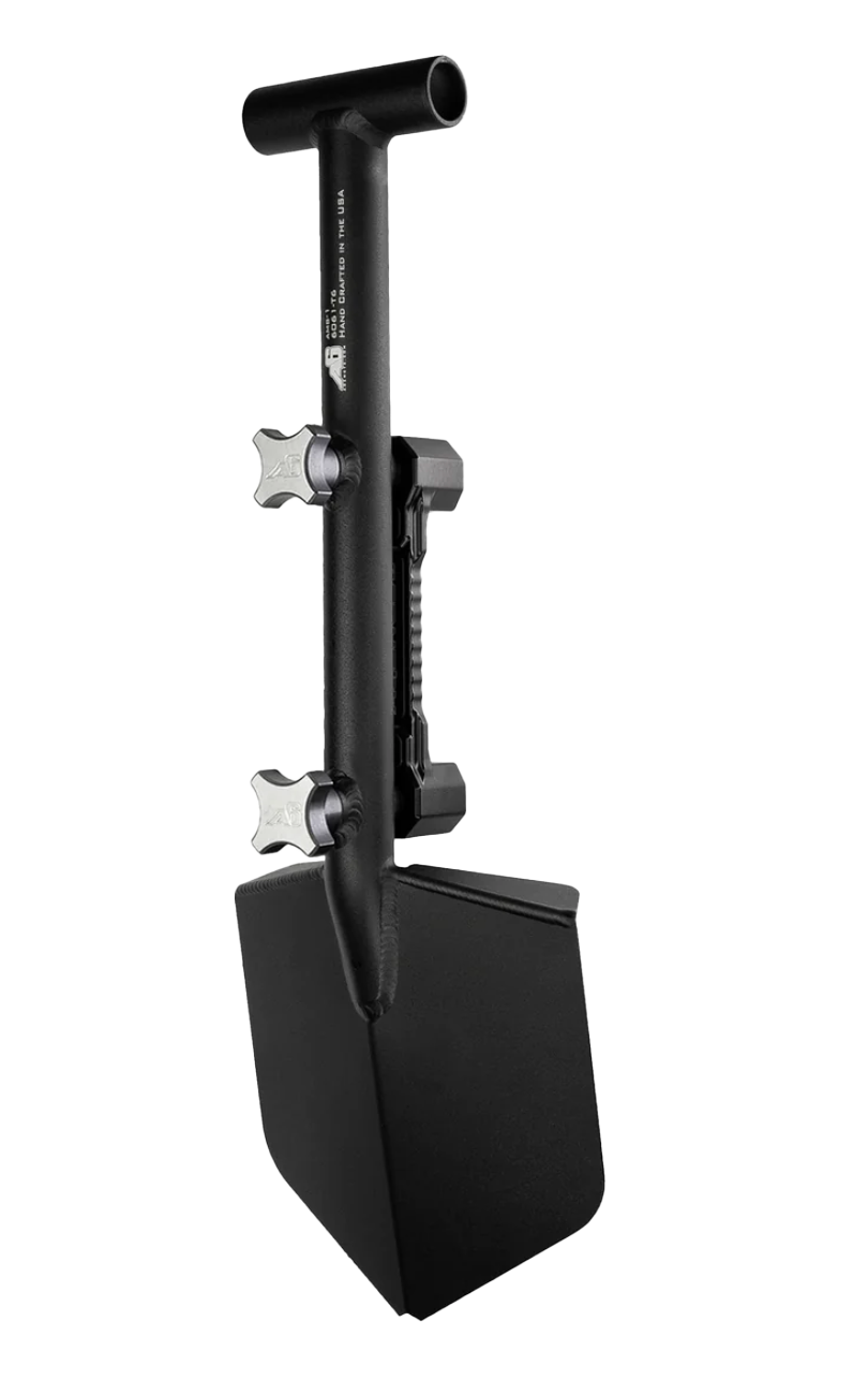 Shovel / Mount Combo - Black Mini Shovel / Black SSM with Knobs by Agency 6