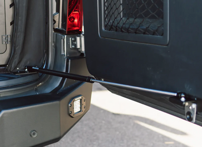 Stop-Stay Rear Door Struts by Canyon Adventure Vans