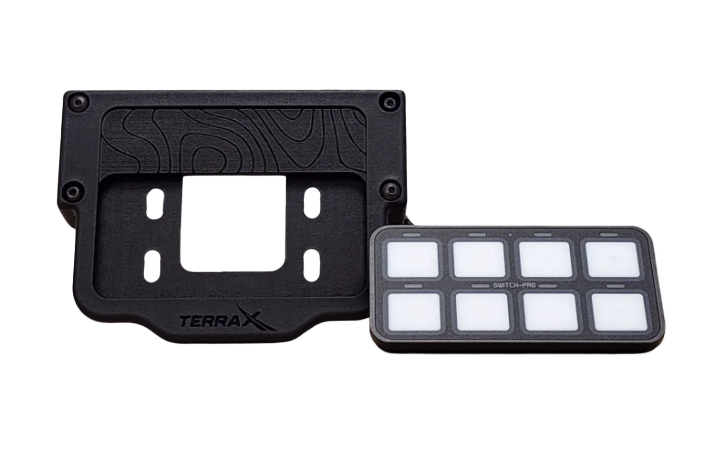 Switch Pros Visordock Track Mounting Plate by Terra X / 8 or 12 Switch