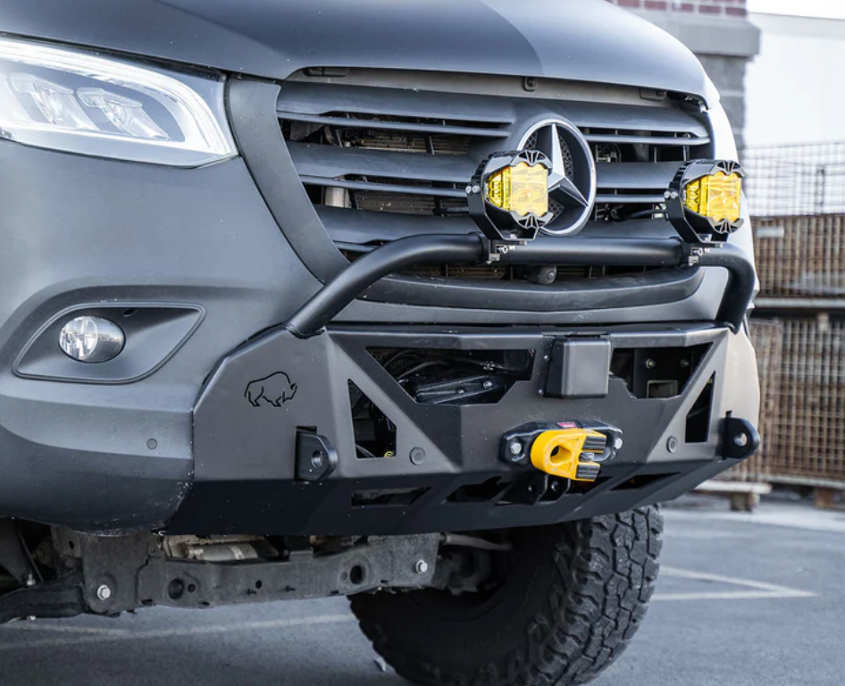 Low-Pro Front Bumper for Mercedes Sprinter (2019-2024) by Roambuilt