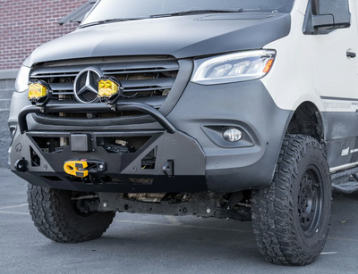 Low-Pro Front Bumper for Mercedes Sprinter (2019-2024) by Roambuilt