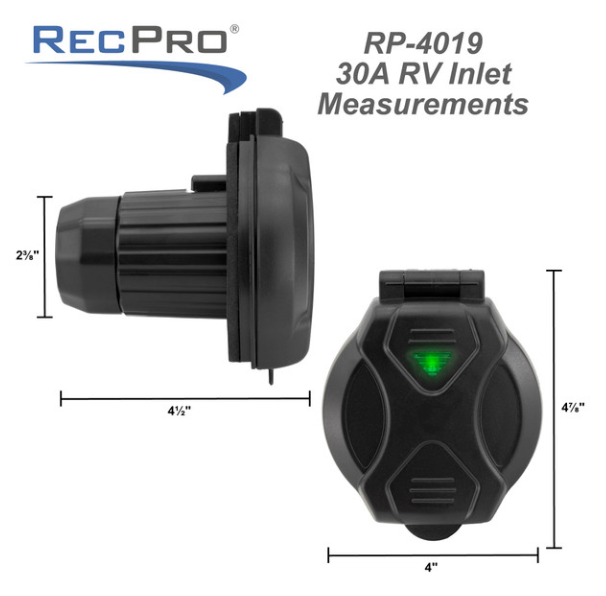 RV 30 Amp Shore Power Plug by RecPro