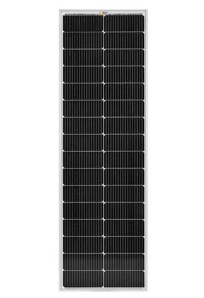 Mega 100 Slim | 100 Watt Slim Solar Panel | Compact 12V Off-Grid Narrow Solar Panel by Rich Solar
