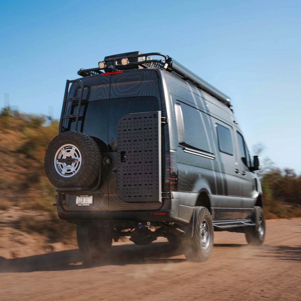 Owl Vans Sprinter Bike Rack and Box Carrier : Rear Door B2