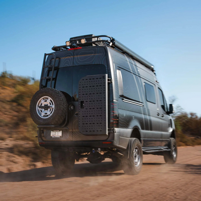 Owl Vans Sprinter Bike Rack and Box Carrier : Rear Door B2