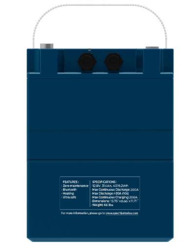 12V 314Ah V2-T Elite Series LiFePO4 Battery by Epoch Batteries