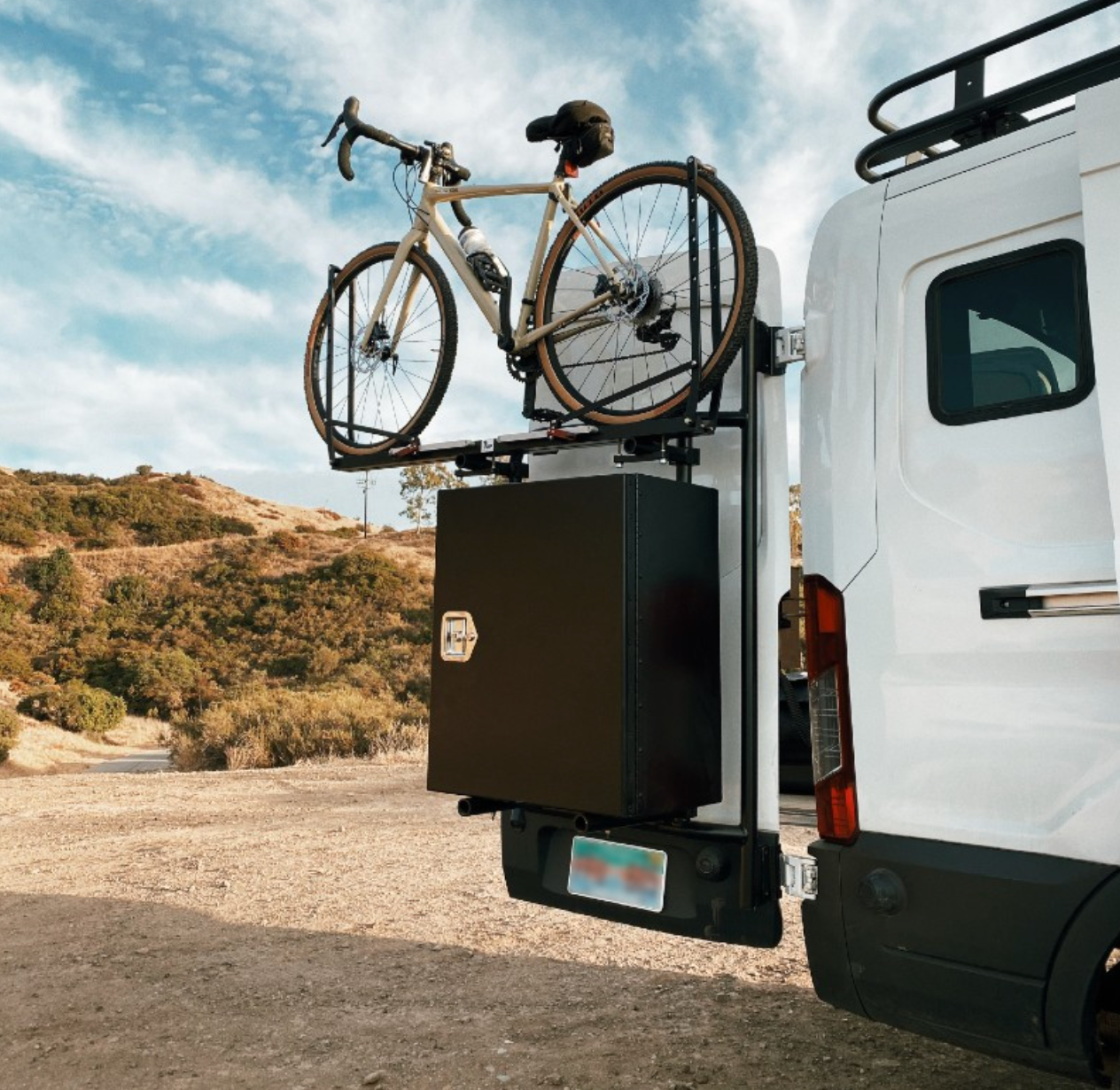 Rear Door Rack Base Unit - Transit 2015-25 by Aluminess