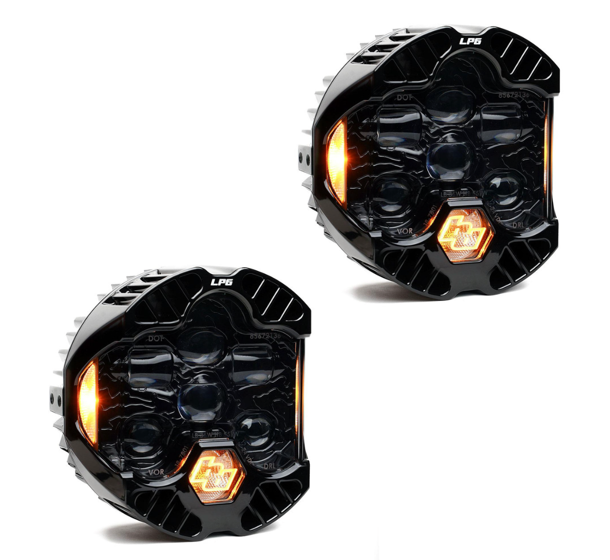 DOT LP6 LED Headlight Replacement Pair - Universal by Baja Designs