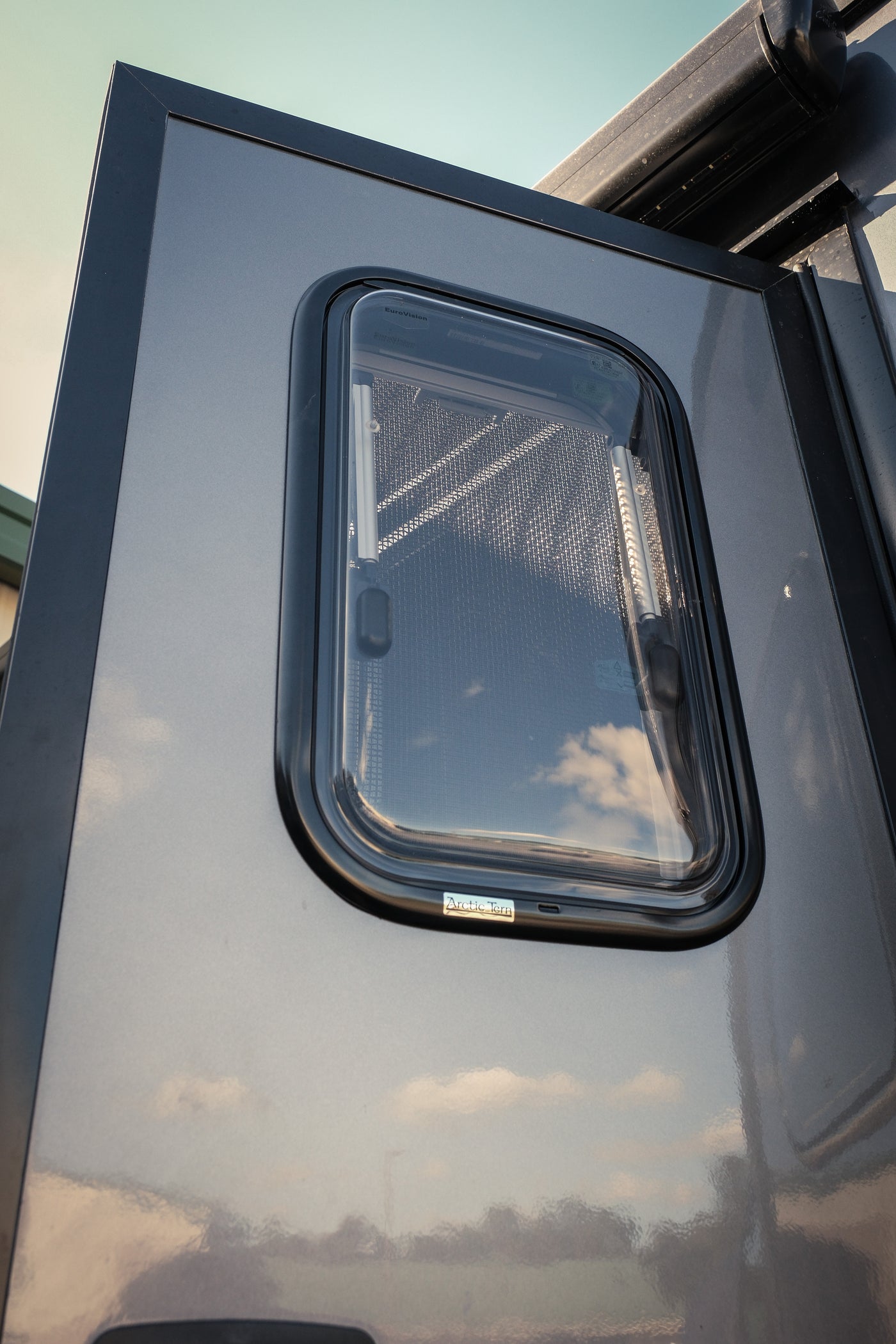 Ekko Entry Door Window Upgrade by FreedomVanGo