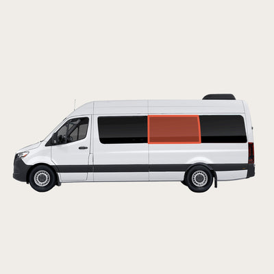 Sprinter - 170wb Mid Panel Shade (Driver's Side) by Vanmade Gear