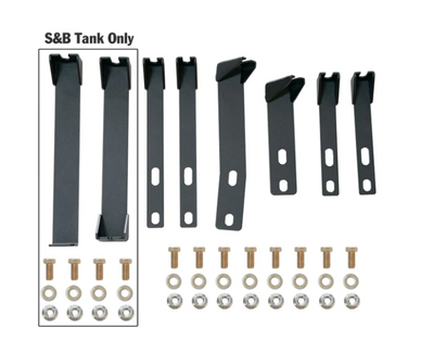 Van Compass Fuel Tank Skid Plate hardware and mounting brackets