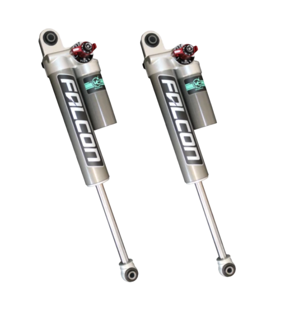 Van Compass tuned Falcon 3.3 Fast Adjust rear shocks for Tiffin Open Trail