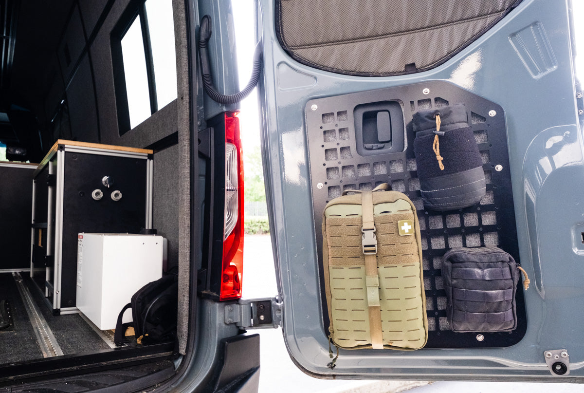 Sprinter Rear Door Panel Or Rack The Original Rear Door Modular MOLLE Storage Panel for Mercedes Sprint ...