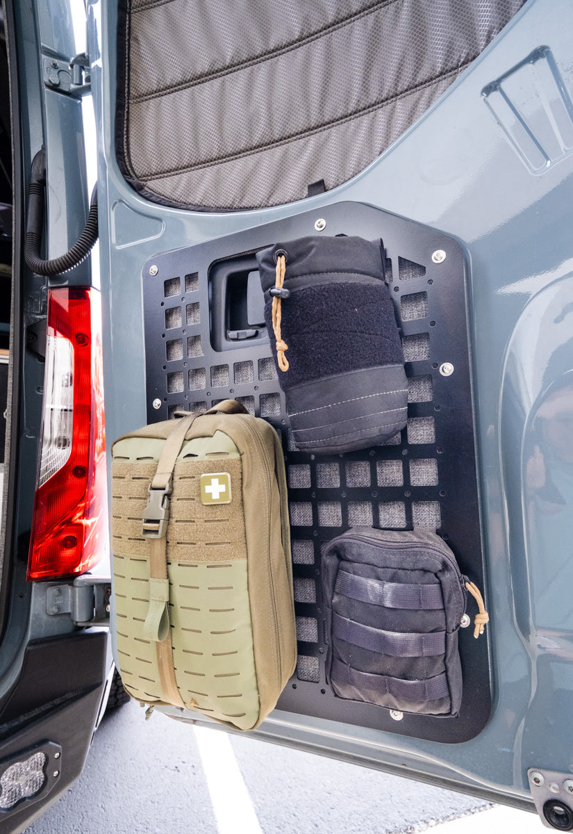 Sprinter Rear Panel Locker The Original Rear Door Modular MOLLE Storage Panel for Mercedes Sprint ...