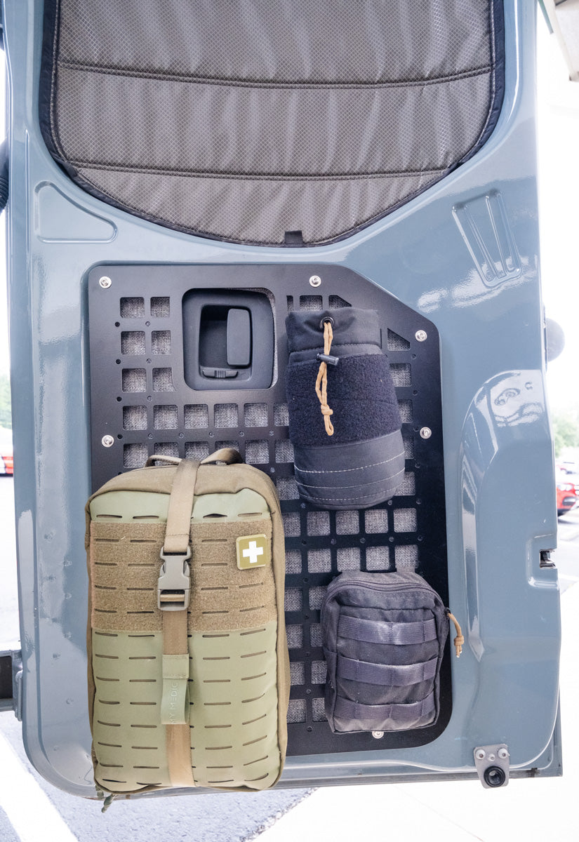 Sprinter Rear Panel Locker The Original Rear Door Modular MOLLE Storage Panel for Mercedes Sprint ...