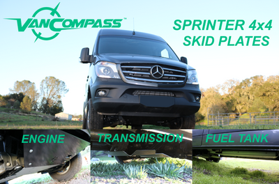 Front Skid Plate System Mercedes Sprinter 4x4 2015-2018 by Van Compass