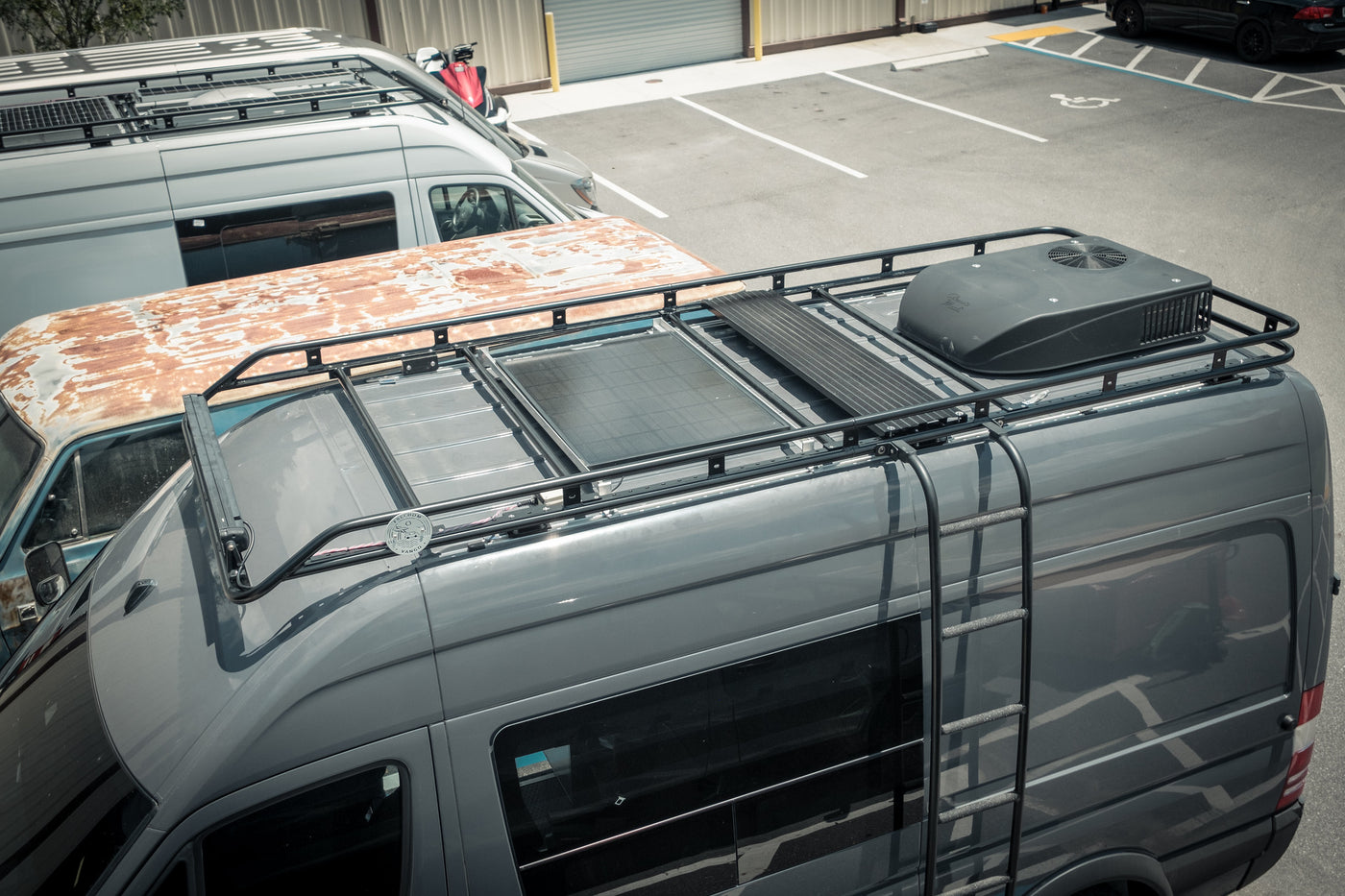 Sprinter Kayak Rack Mercedes Sprinter Adjustable Roof Rack by FreedomVanGo
