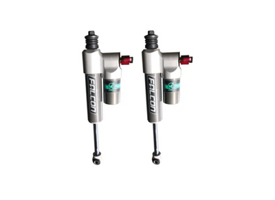 A set of front shock absorbers with a fast adjust kit designed for 4x4 Mercedes Sprinter 2015+