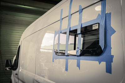 Van Bunk Half-Slider Window Passenger Side 30 3/4" X 9 1/2" by AM Auto