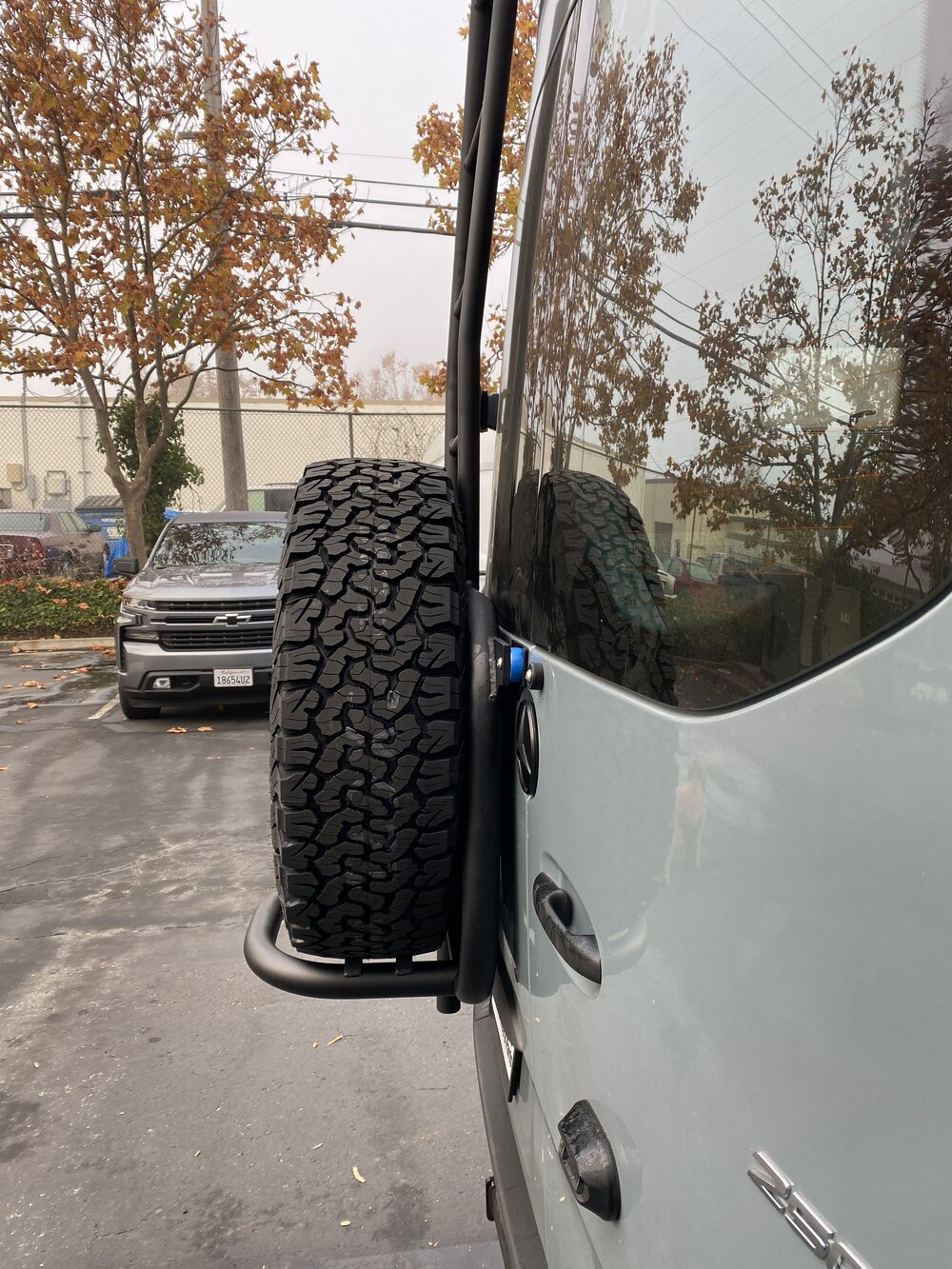Ladder + Tire Carrier - Aluminum New Sprinter VS30 (2019+) by Owl Vans