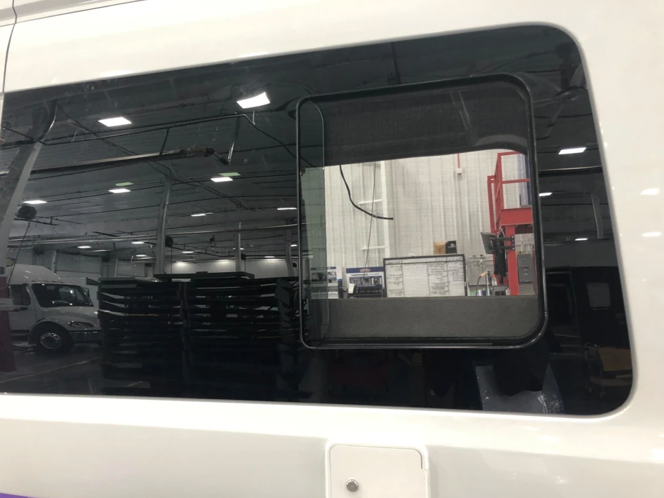 Ford Transit 148" WB Ext Driver Side Rear Quarter Half-Slider Window 15-Present by AM Auto