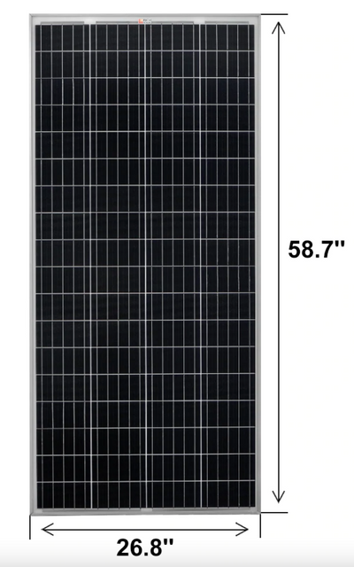 Mega 200 Watt 24 Volt Solar Panel by Rich Solar