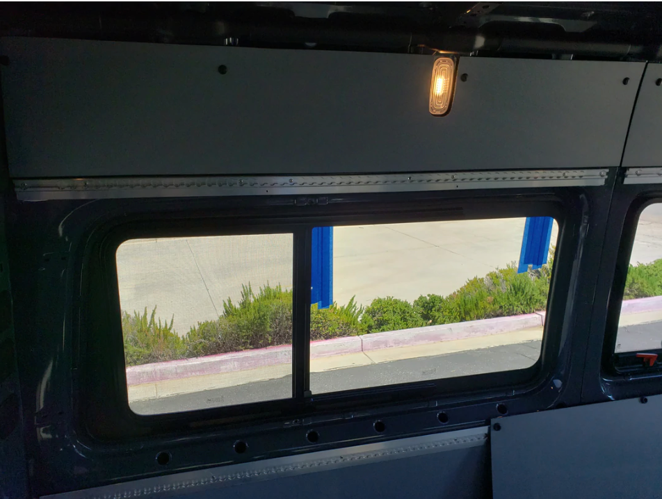 Passenger Rear Quarter Screened Half-Slider Window - Mercedes Sprinter 144" WB 07-Present by AM Auto
