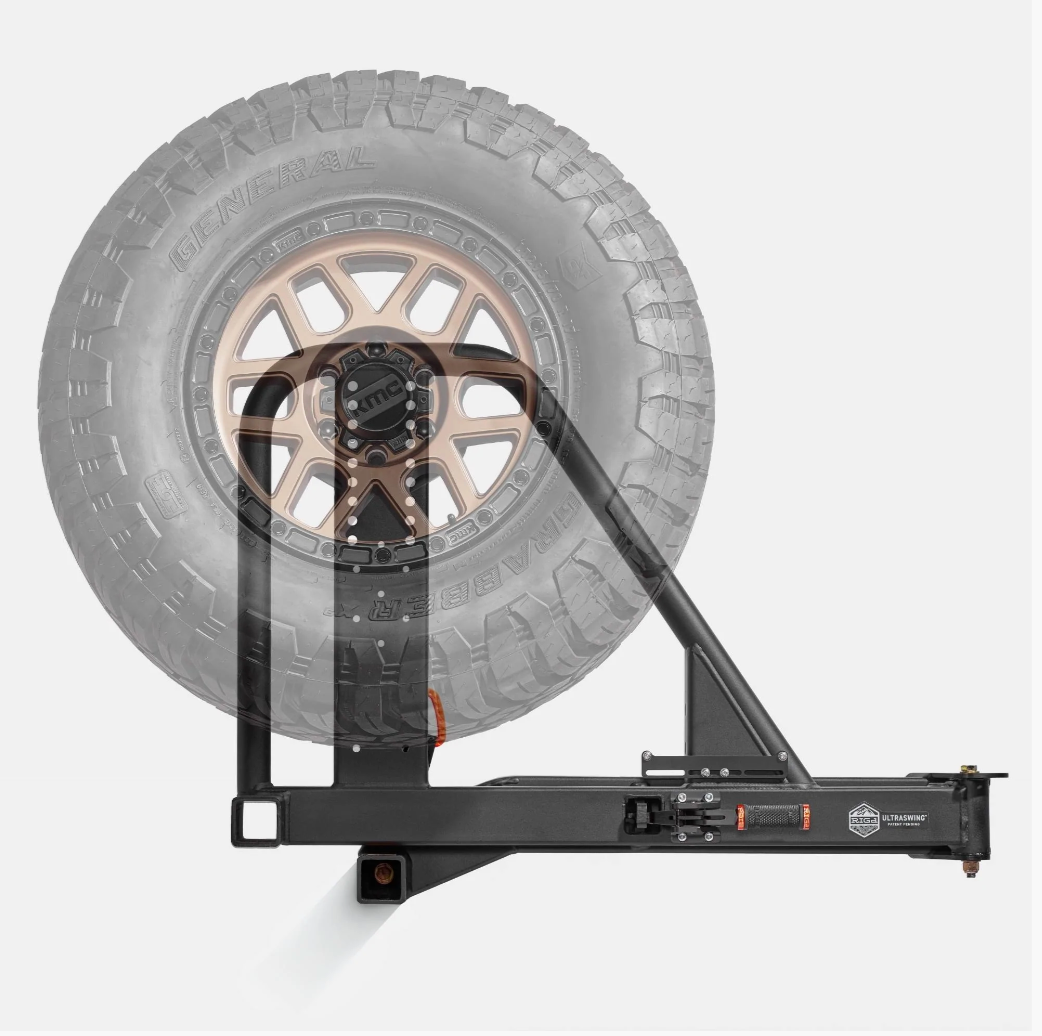 Hitch mount swing out spare tire carrier sale