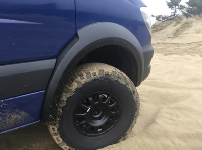Sprinter 4x4 BIG fender flare kit 2014-2018 by Terrawagon