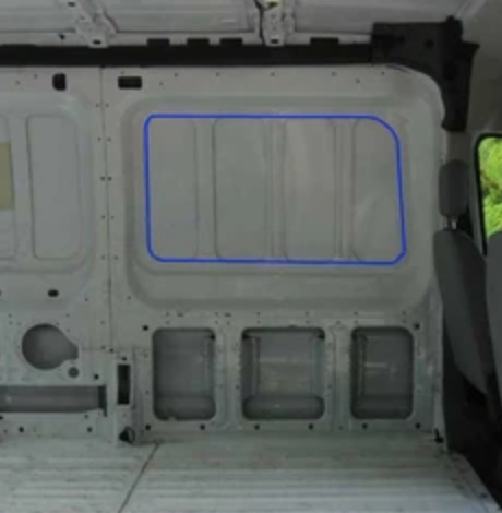 Driver Side Forward Screened Half-Slider Glass Window Ford Transit VAN 15-23 by AM Auto